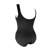 Woman's Empowered Scoop Back -Plain Black